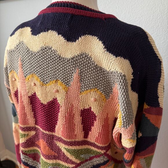 Peruvian Connection Vintage Button Up Cardigan Size Medium - Picture 6 of 9